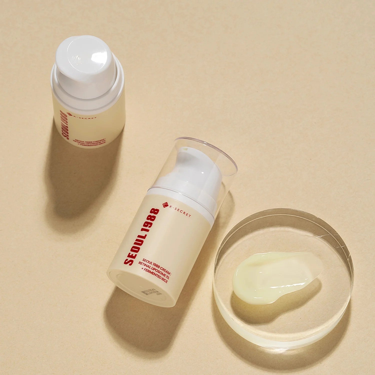 K-Secret SEOUL 1988 Cream : Retinal Liposome 1% + Fermented Rice Korean moisturizer for premature skin aging sagging dry skin K Beauty World