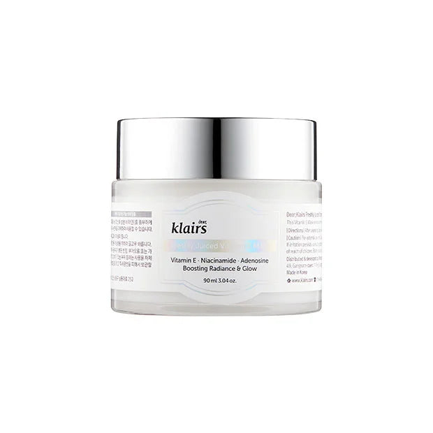 Klairs Freshly Juiced Vitamin E Mask facial moisturizer for mature dry sensitive skin anti-aging niacinmide fine lines dark spots K Beauty World