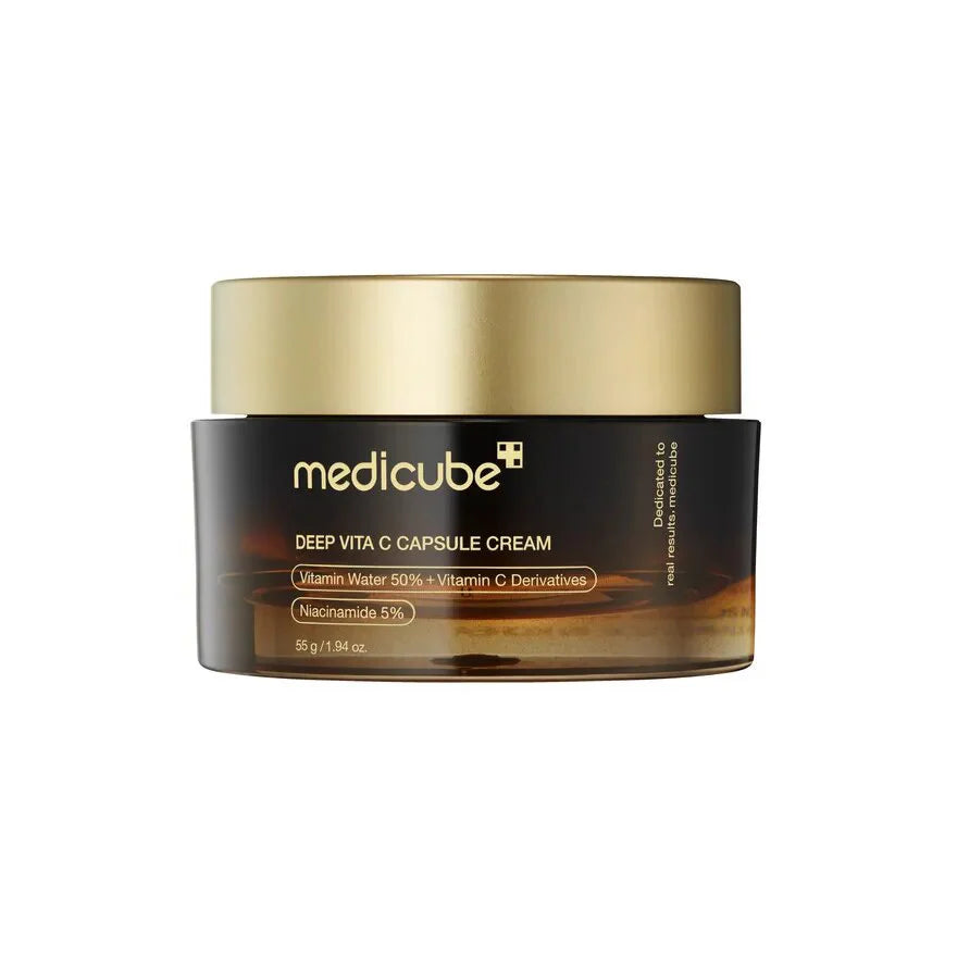 Medicube Deep Vita C Capsule Cream anti-aging fine lines wrinkles dark spots Korean skin care K Beauty World