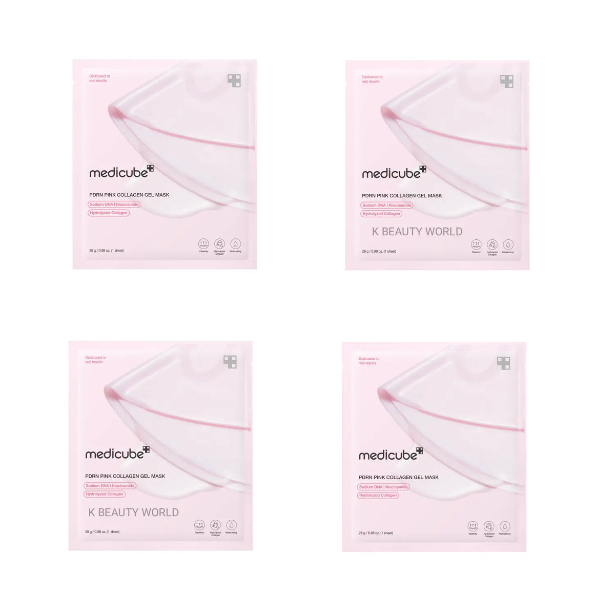Medicube PDRN Pink Collagen Gel Mask (Set of 4) - K Beauty