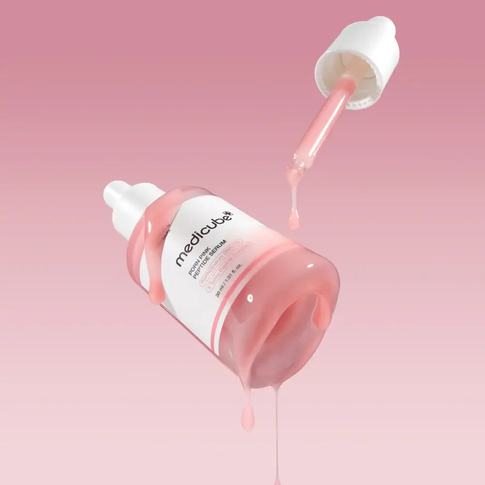 Medicube PDRN Pink Peptide Serum nourishing hydrating anti-aging fine lines dull dry skin K Beauty World