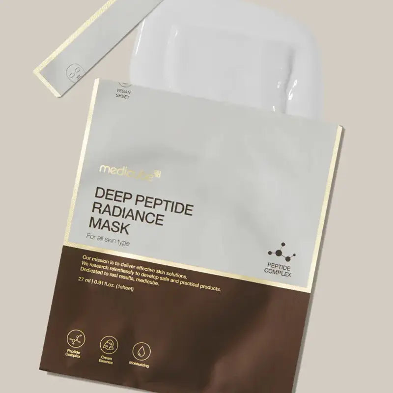 Medicube Deep Peptide Radiance Mask niacinamide panthenol hydrating rejuvenating K Beauty World
