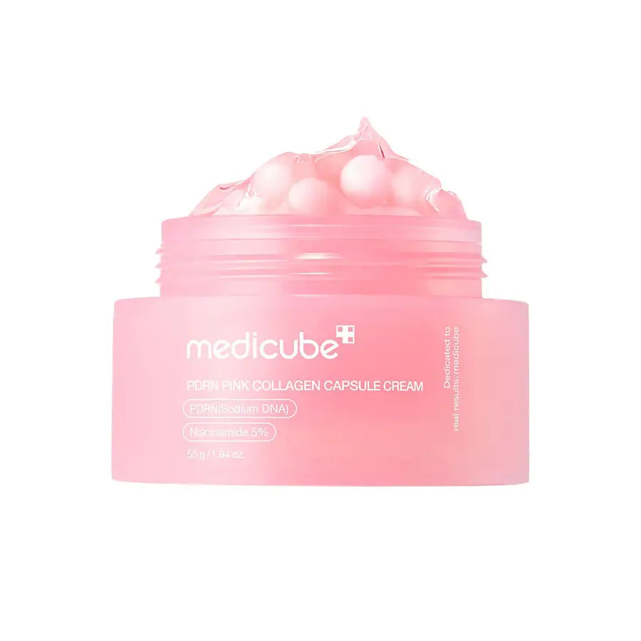 Medicube PDRN Pink Collagen Capsule Cream niacinamide dark spots pigmentation fine lines wrinkles Korean skincare K Beauty World