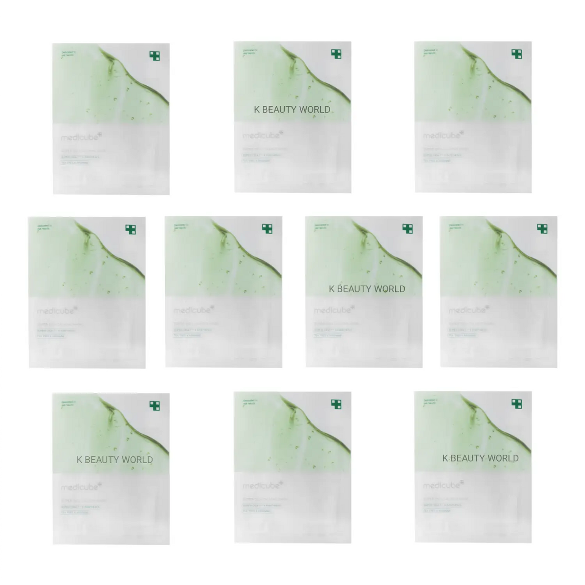 Medicube Super Cica Calming Mask (Set of 10) - K Beauty World