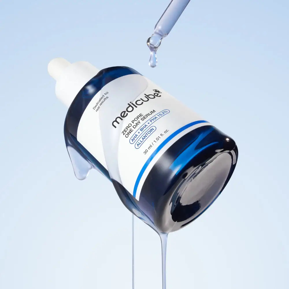 Medicube Zero Pore One Day Serum AHA BHA PHA korean face peeling for all skin types oily skin acne blackheads whiteheads K Beauty World