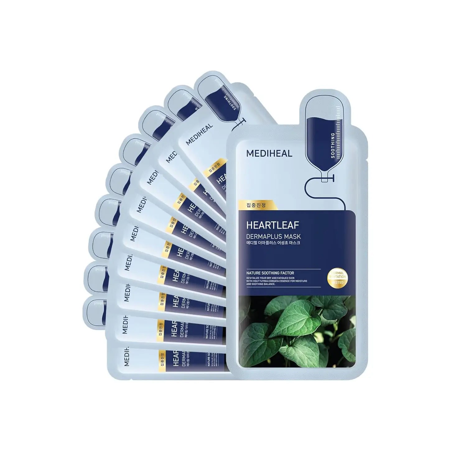 Mediheal Dermaplus Heartleaf Mask (Set of 10) - K Beauty World