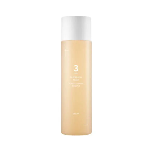 Numbuzin No.3 Super Glowing Essence Toner best Korean skin care dry dull skin fine lines for soft radiant complexion K Beauty World