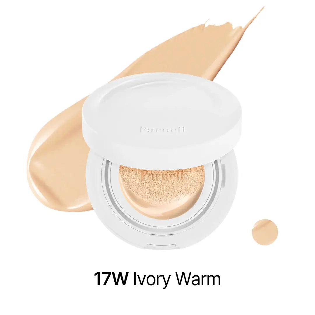 Parnell Cicamanu Serum Cushion 17W Ivory Warm best selling cushion foundation Korean makeup cosmetics K Beauty World