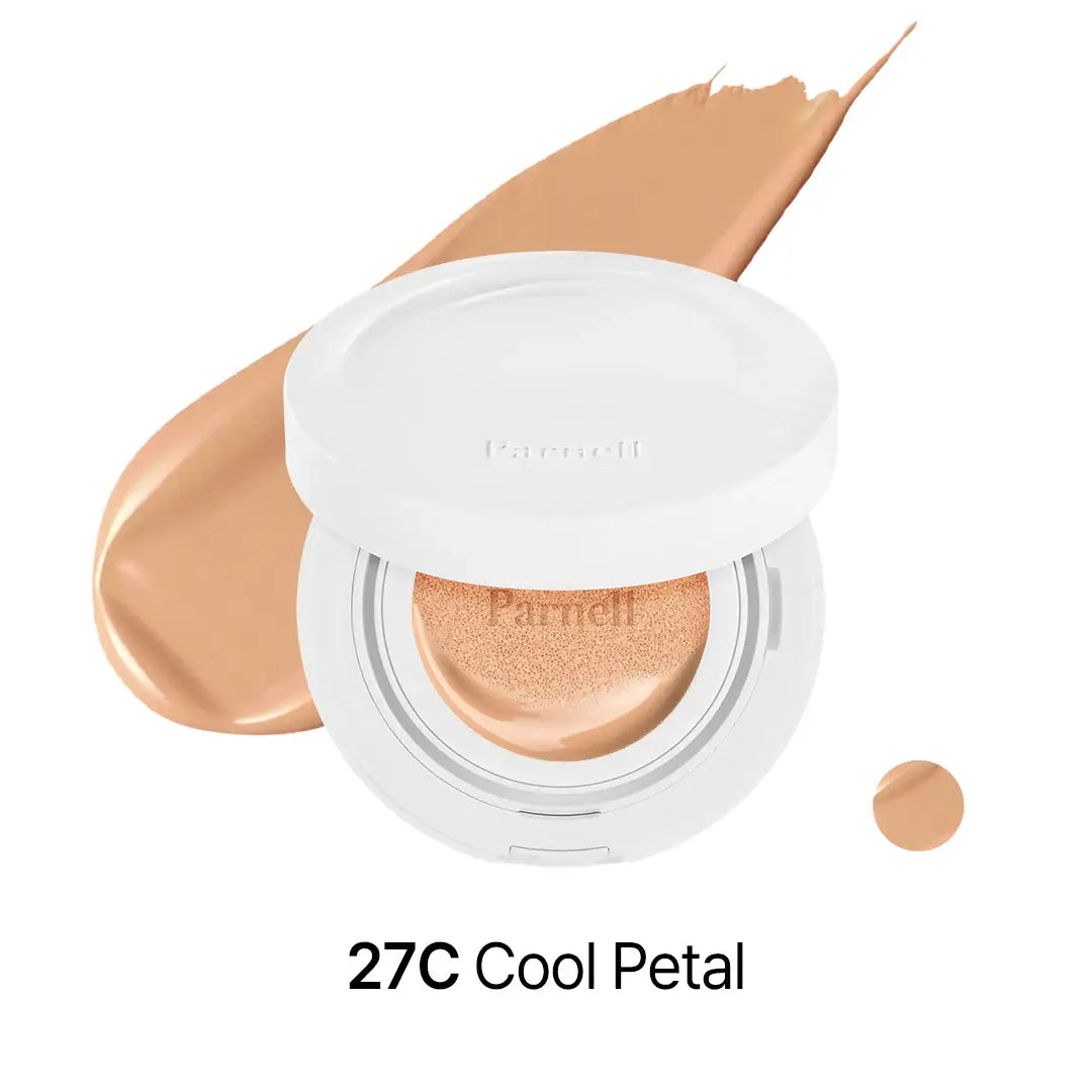 Parnell Cicamanu Serum Cushion 27C Cool Petal best selling cushion foundation Korean makeup cosmetics K Beauty World