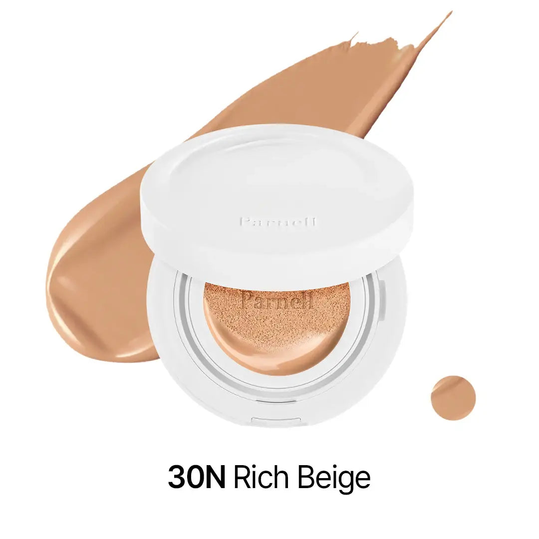 Parnell Cicamanu Serum Cushion 30N Rich Beige best selling cushion foundation Korean makeup cosmetics K Beauty World