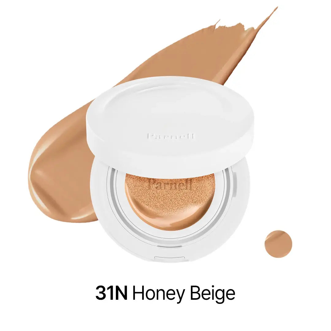 Parnell Cicamanu Serum Cushion #31N Honey Beige best selling cushion foundation Korean makeup cosmetics K Beauty World