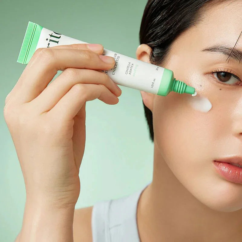 Purito Seoul Wonder Releaf Centella Eye Cream Unscented soothing hydrating nourishing wrinkle care fine lines puffiness around eyes K Beauty World