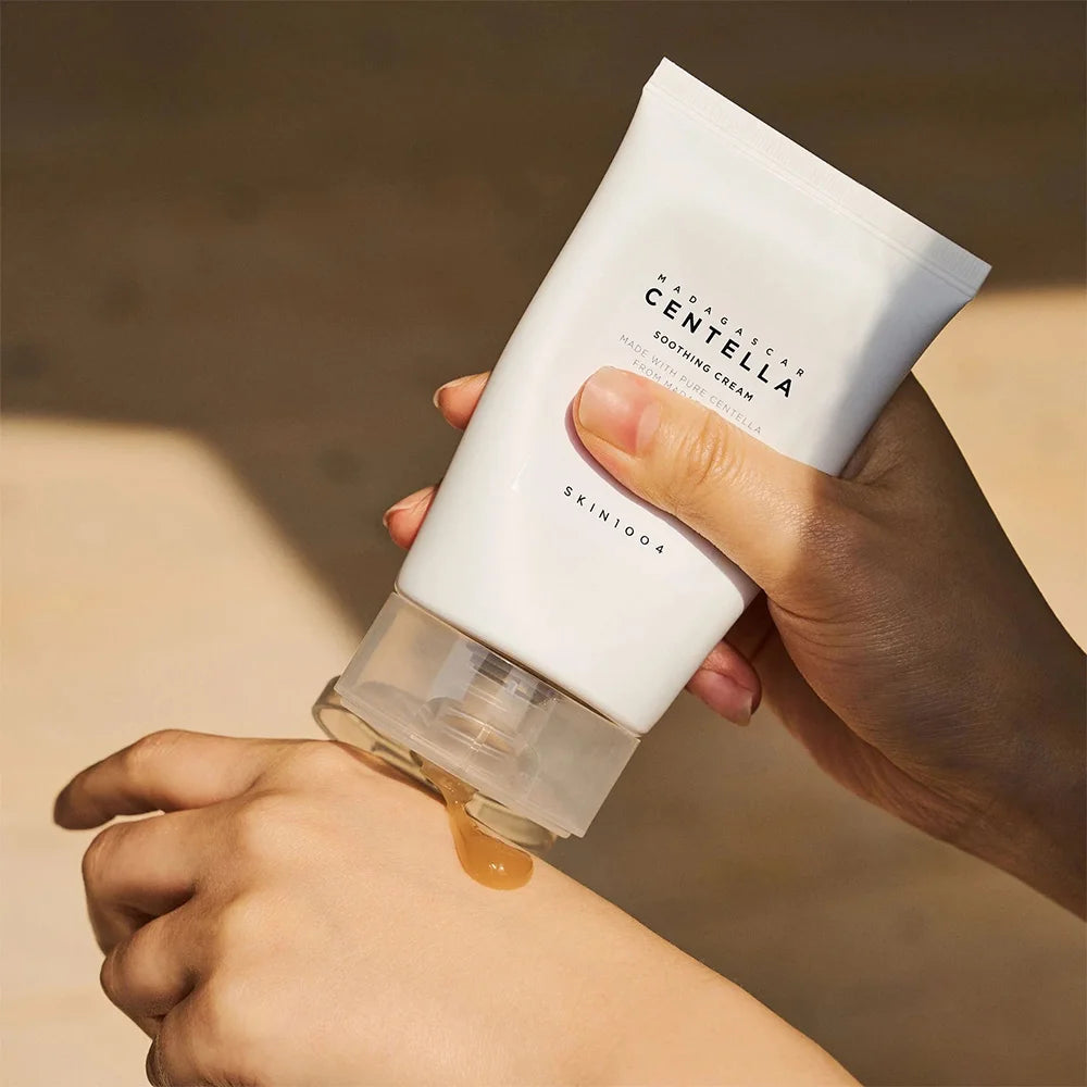 Skin1004 Madagascar Centella Soothing Cream vegan cruelty free natural Asian cosmetics popular products for dry sensitive oily combination acne prone skin redness rosacea K Beauty World