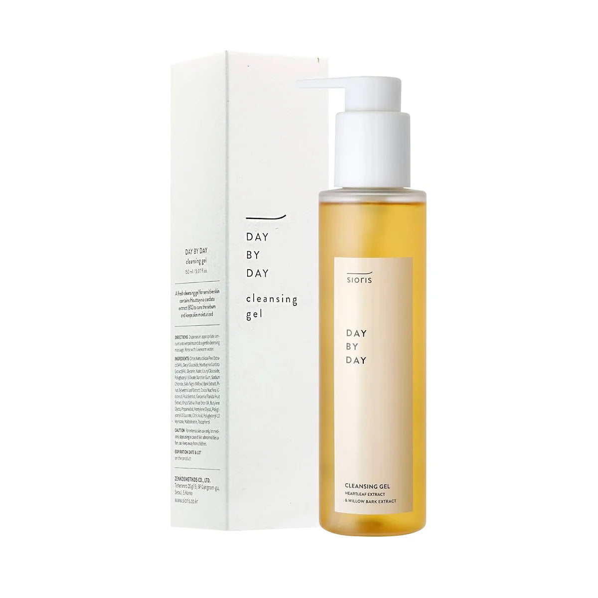 Sioris Day By Day Cleansing Gel best selling facial cleanser natural ingredients gentle dry sensitive skin oily acne prone skin K Beauty World