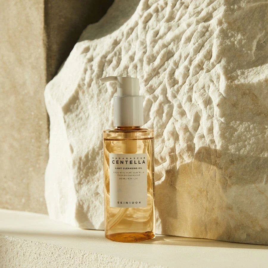 Skin1004 Madagascar Centella Light Cleansing Oil best gentle makeup remover facial cleanser for oily combination sensitive skin Korean face care K Beauty World
