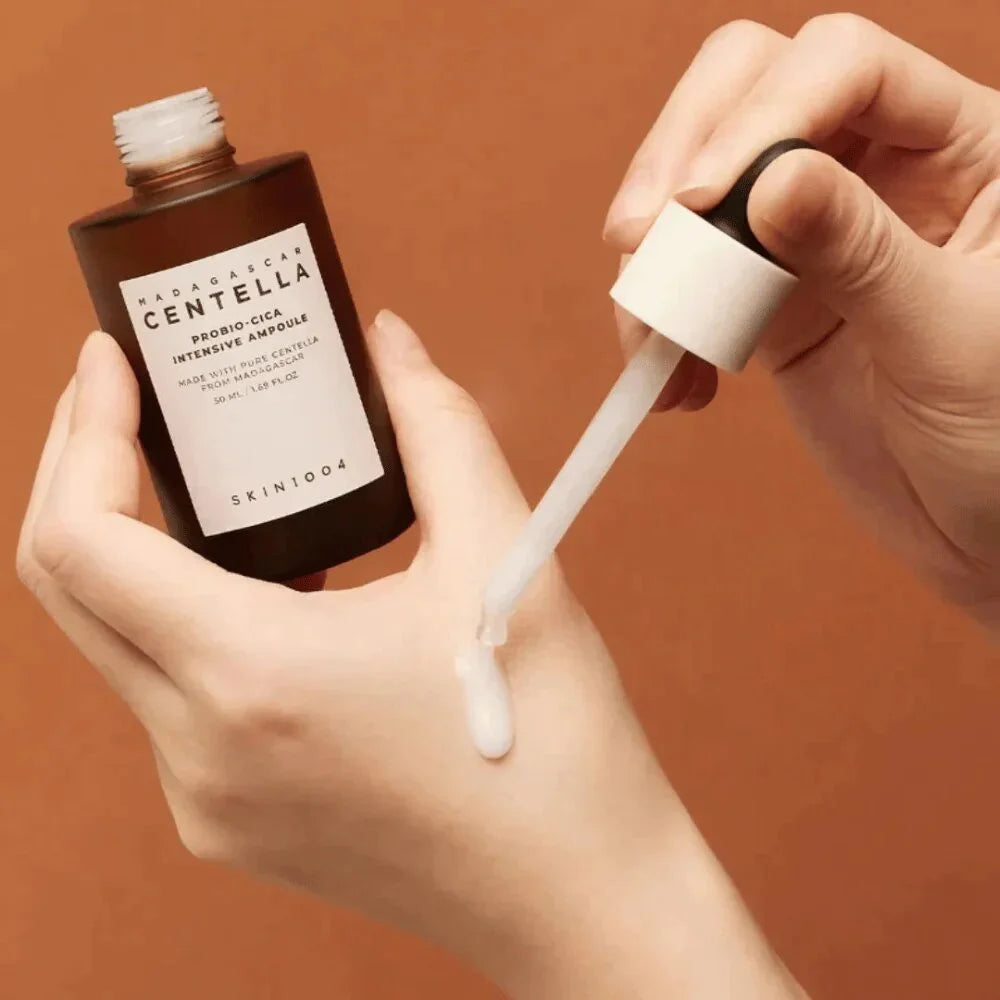 Skin1004 Madagascar Centella Probio-cica Intensive Ampoule best Korean anti-aging serum with fermented ingredients fine lines sensitive mature skin K Beauty World