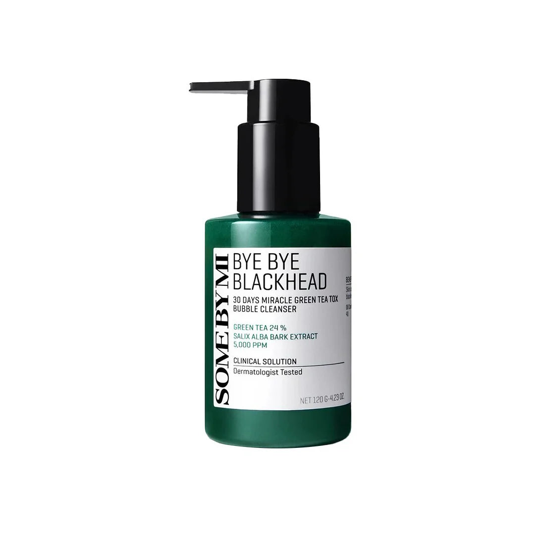 Some By Mi Bye Bye Blackhead 30 Days Miracle Green Tea Tox Bubble Cleanser best exfoliating cleanser Korean skincare oily acne prone skin combination skin care K Beauty World
