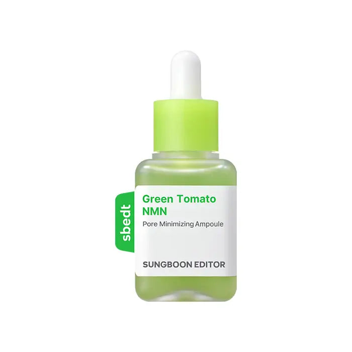 Sungboon Editor Green Tomato NMN Pore Minimizing Ampoule Lightweight Serum for Smooth Skin Texture Korean skincare K Beauty World
