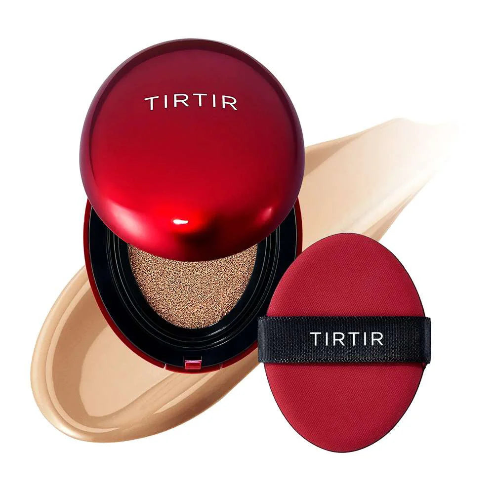 TIRTIR Mask Fit Red Cushion 33N Macchiato light brown skin color neutral tone Korean foundation makeup concealers K Beauty World
