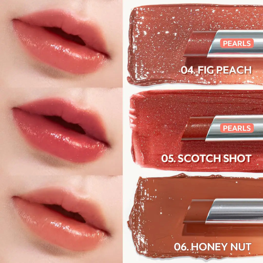 TIRTIR Waterism Glow Melting Balm 04 Fig Peach 05_Scotch_Shot_06_Honey_nut_K_Beauty_World