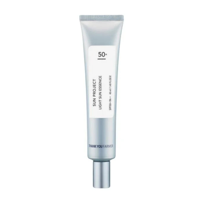 Thank You Farmer Sun Project Light Sun Essence SPF50+ PA+++ lightweight Korean sunscreen for oily acne prone combination sensitive skin no white cast K Beauty World