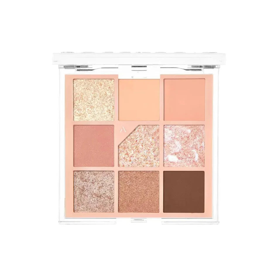 Unleashia Glitterpedia Eye Palette N°3 All of Coralpink eyeshadow glitter sparkles K Beauty World