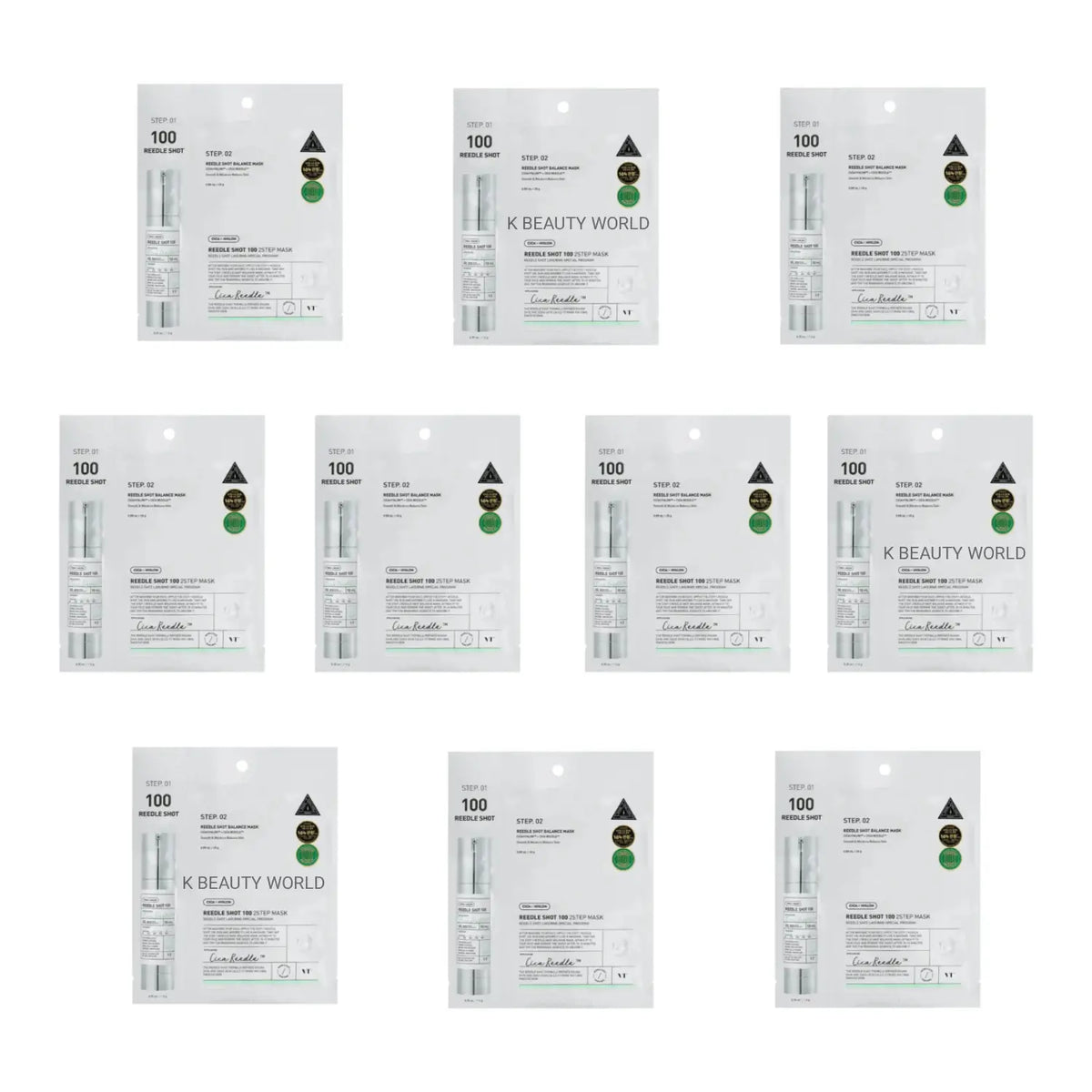 VT Cosmetics Reedle Shot 100 2-Step Mask (Set of 10) - K Beauty
