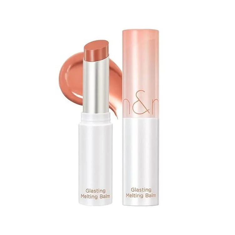 Romand Glasting Melting Balm 08 Coralia Korean tinted lip gloss nourishing hydrating dry chapped lips K Beauty World