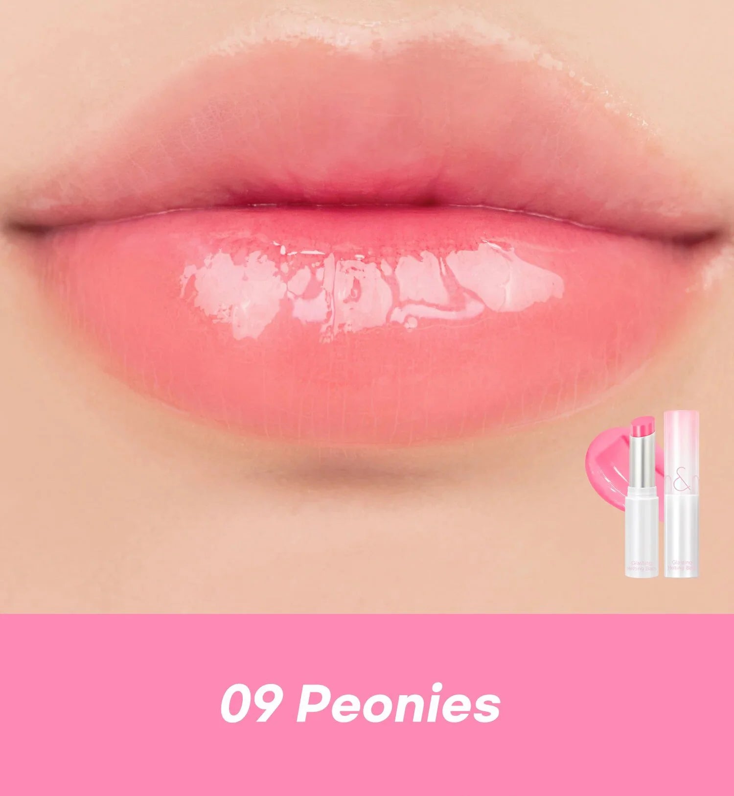 Romand Glasting Melting Balm 09 Peonies vegan Korean makeup cosmetics K Beauty World