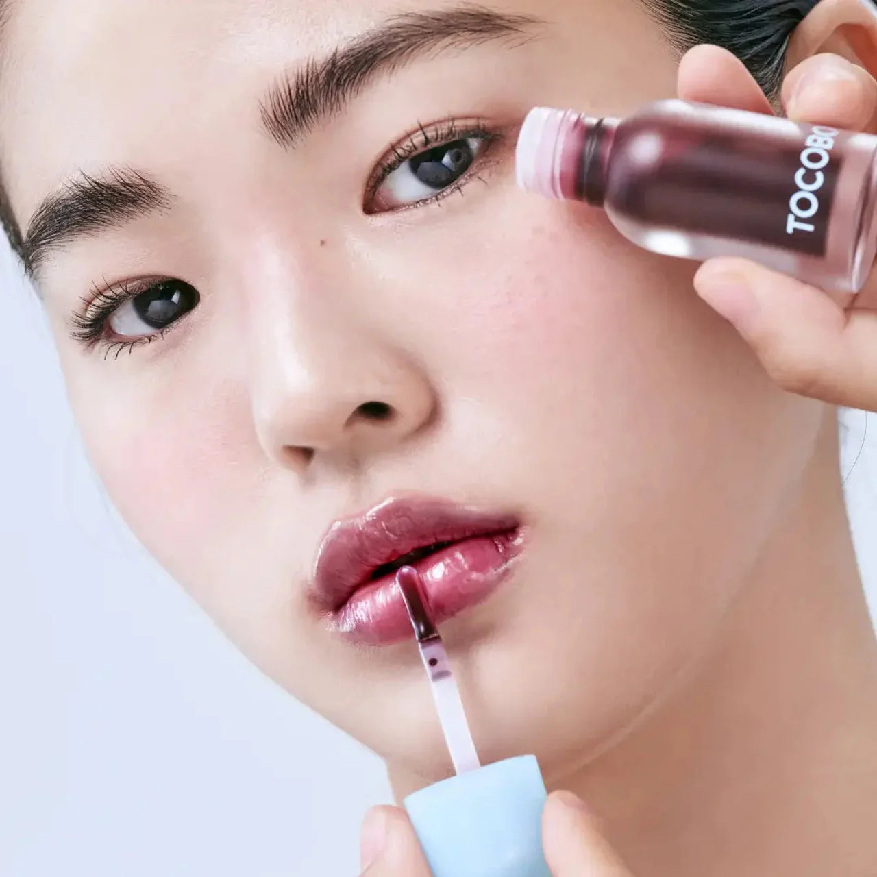 Tocobo Juicy Berry Plumping Lip Oil 03 Black Cherry glossy sexy soft dry lip makeup Korean cosmetics dark red K Beauty World