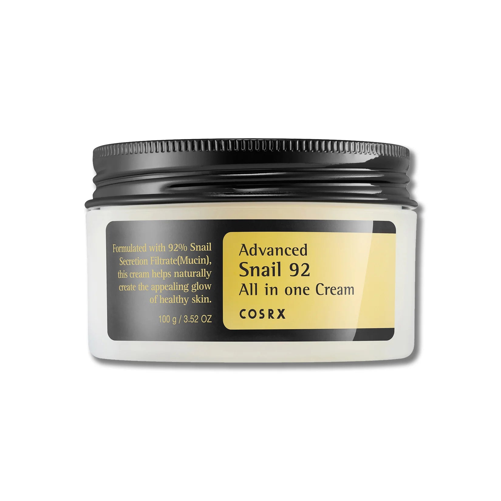 Cosrx Advanced Snail 92 All in one Cream face moisturizer for dry oily skin anti-aging acne pimple hyper pigmentation wrinkles  K Beauty World