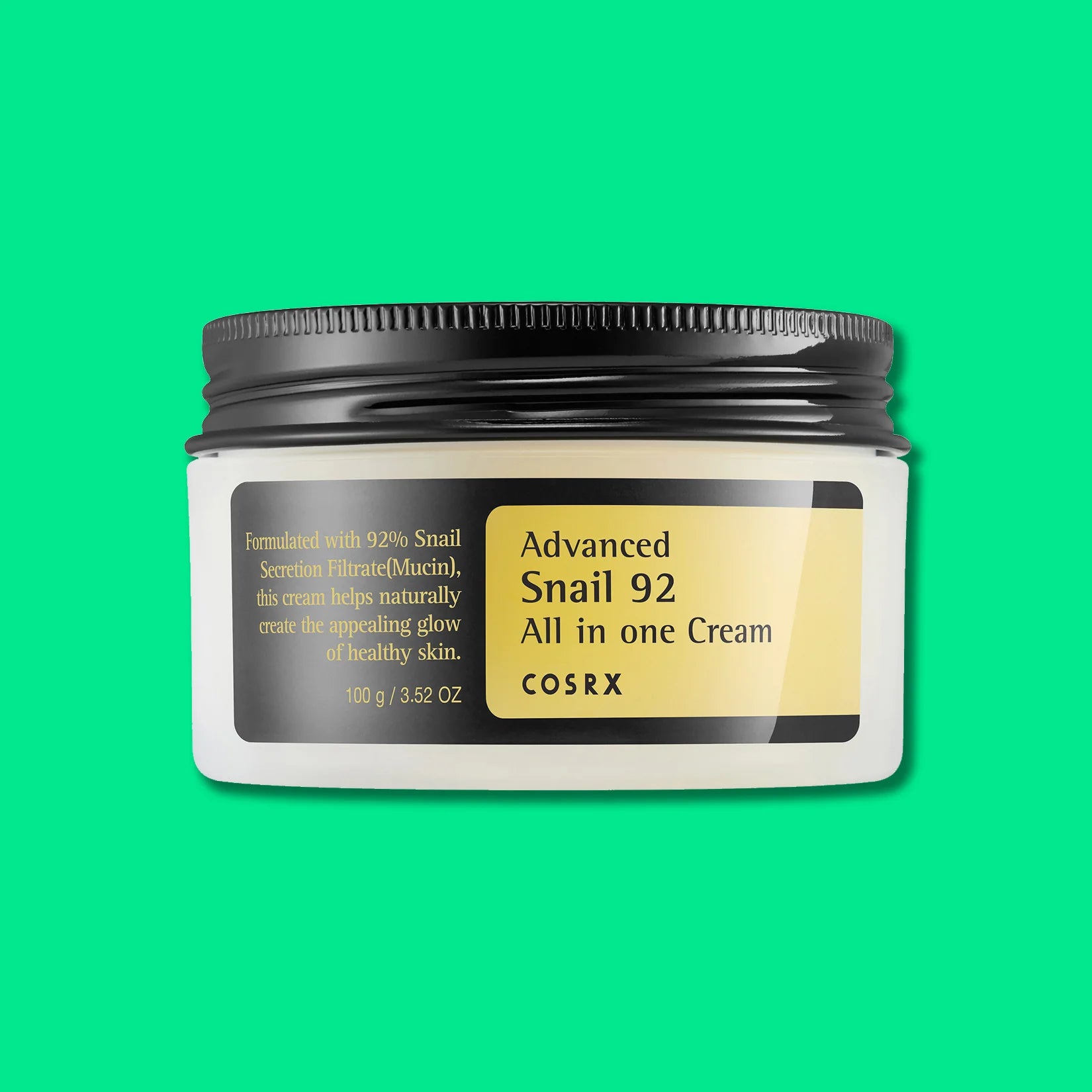 Cosrx Advanced Snail 92 All in one Cream best Korean cosmetics essence moisturizers for pimple oily skin acne wrinkles dehydrated skin K Beauty World