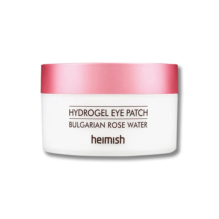 Heimish Bulgarian Rose Water Hydrogel Eye Patch for dark circles puff eyes wrinkles dry sensitive skin Korean cosmetics K Beauty World