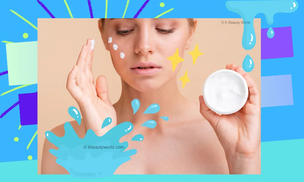 Hydrating vs. Moisturizing dry dehydrated skin oily face hyaluronic acid face oil ceramide lotion wrinkles K Beauty World