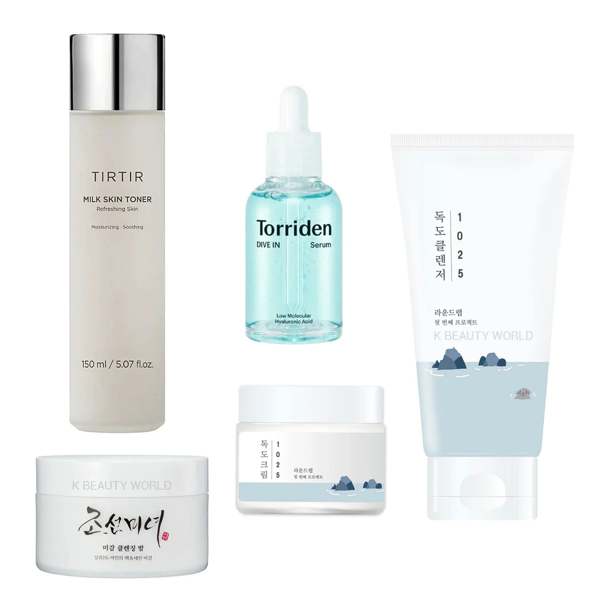 5 Step Korean Skin Care Routine Set For Dry Skin