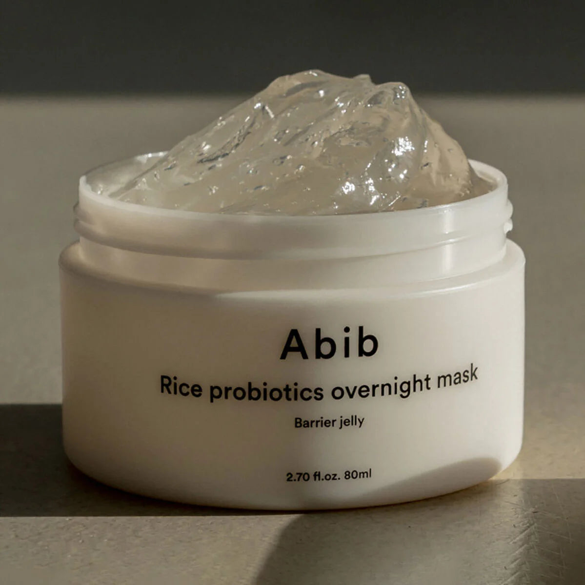 Abib Rice Probiotics Overnight Mask lightweight soothing hydrating gel for face mask moisturizer hydrating dry dehydrated oily combination sensitive acne prone skin K Beauty World
