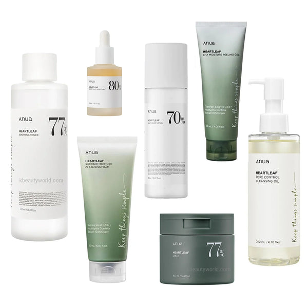Anua 7 Step Heartleaf Soothing Skin Care Set - K Beauty World