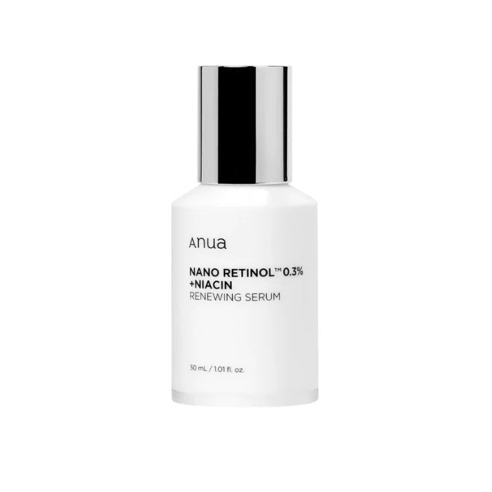 Anua Nano Retinol 0.3% + Niacin Renewing Serum best anti-aging Korean skin care wrinkles fine lines dark spots premature signs of aging men women solution K Beauty World