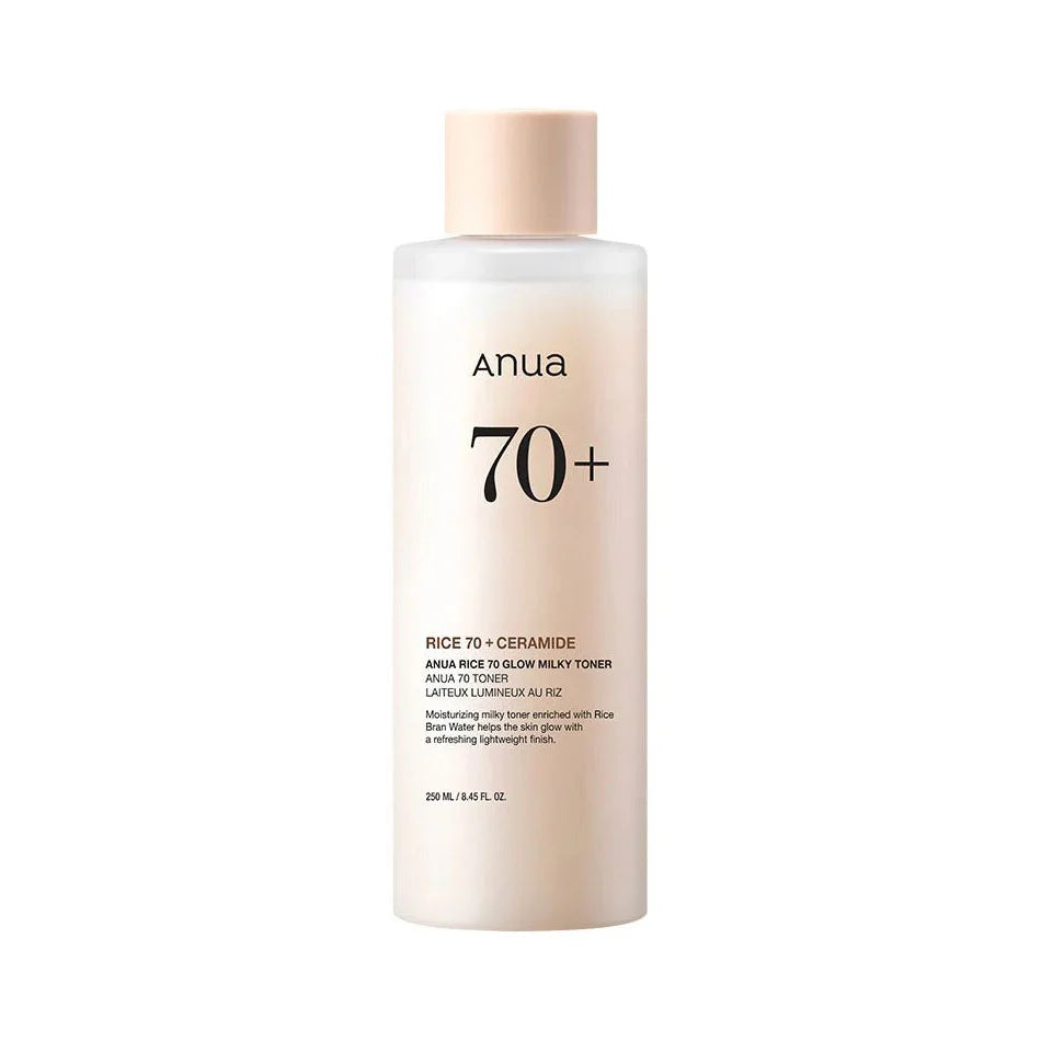 Anua Rice 70 Glow Milky Toner nourishing barrier repair Korean skin care K Beauty World