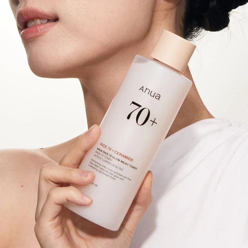 Anua Rice 70 Glow Milky Toner for all skin types women men unisex all ages gender Korean skincare K Beauty World