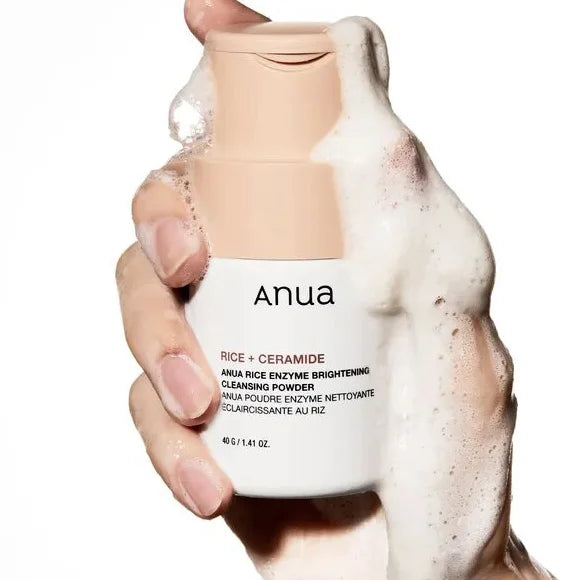 Anua Rice Enzyme Brightening Cleansing Powder natural korean skin care dry dull skin uneven rough texture K Beauty World