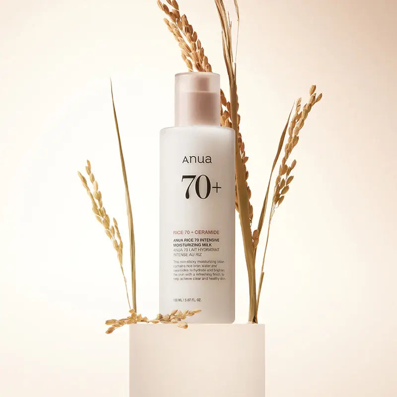 Anua Rice 70 Intensive Moisturizing Milk best hydrating soothing nourishing rejuvenating Korean cosmetics K Beauty World 