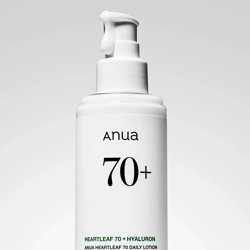 Anua Heartleaf 70% Daily Lotion lightweight vegan cruelty-free Korean skincare hypoallergenic gentle moisturizer for all skin types dry sensitive combination oily acne-prone skin  K Beauty World