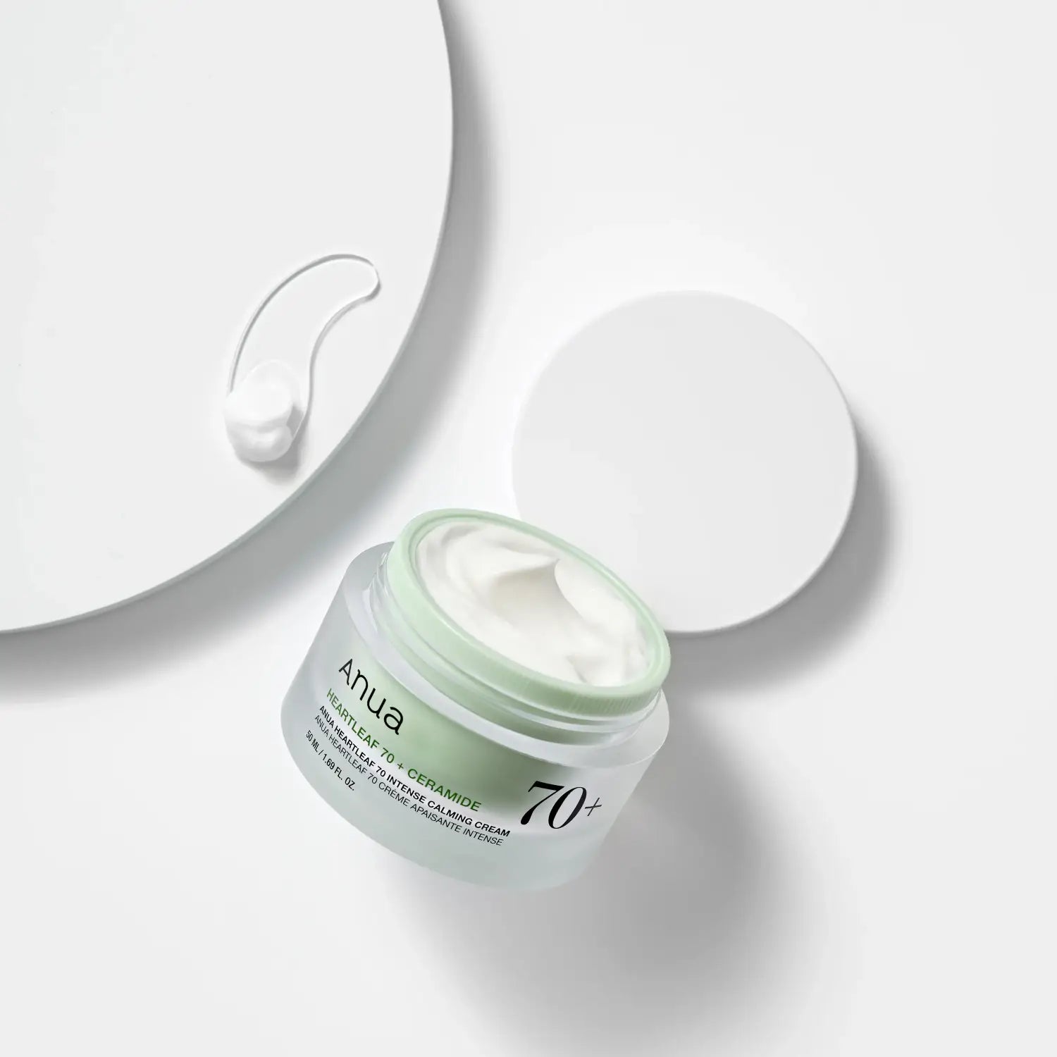 Anua Heartleaf 70% Intense Calming Cream  best rich thick moisturizer for dry sensitive acne-prone irritated skin anti-aging soothing acne redness irritation vegan K Beauty World 