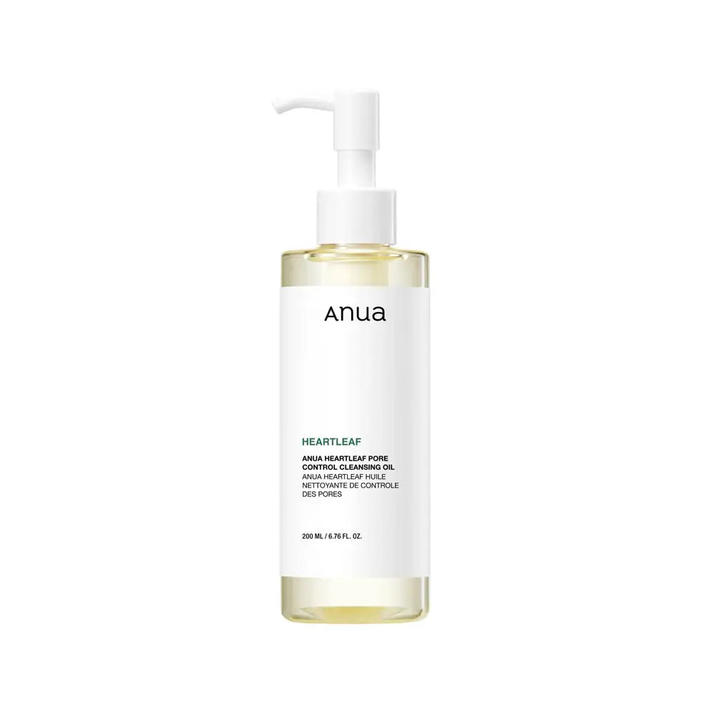 Anua Heartleaf Pore Control Cleansing Oil best Korean vegan makeup remover lips eyes oily combination skin K Beauty World