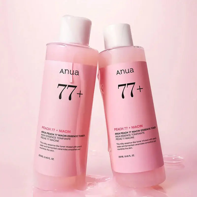 Anua Peach 77% Niacin Essence Toner gentle facial peeling for soft clear smooth skin Korean skin care brightening dark spots K Beauty World
