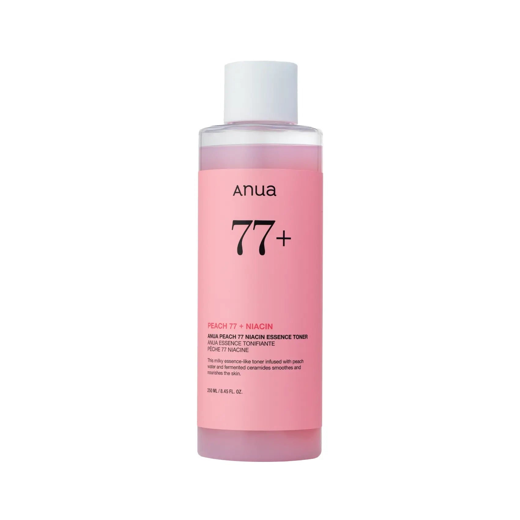 Anua Peach 77% Niacin Essence Toner best Korean hydrating brightening skin care for dry dull rough skin uneven skin tone texture dark sports acne scars hyperpigmentation K Beauty World