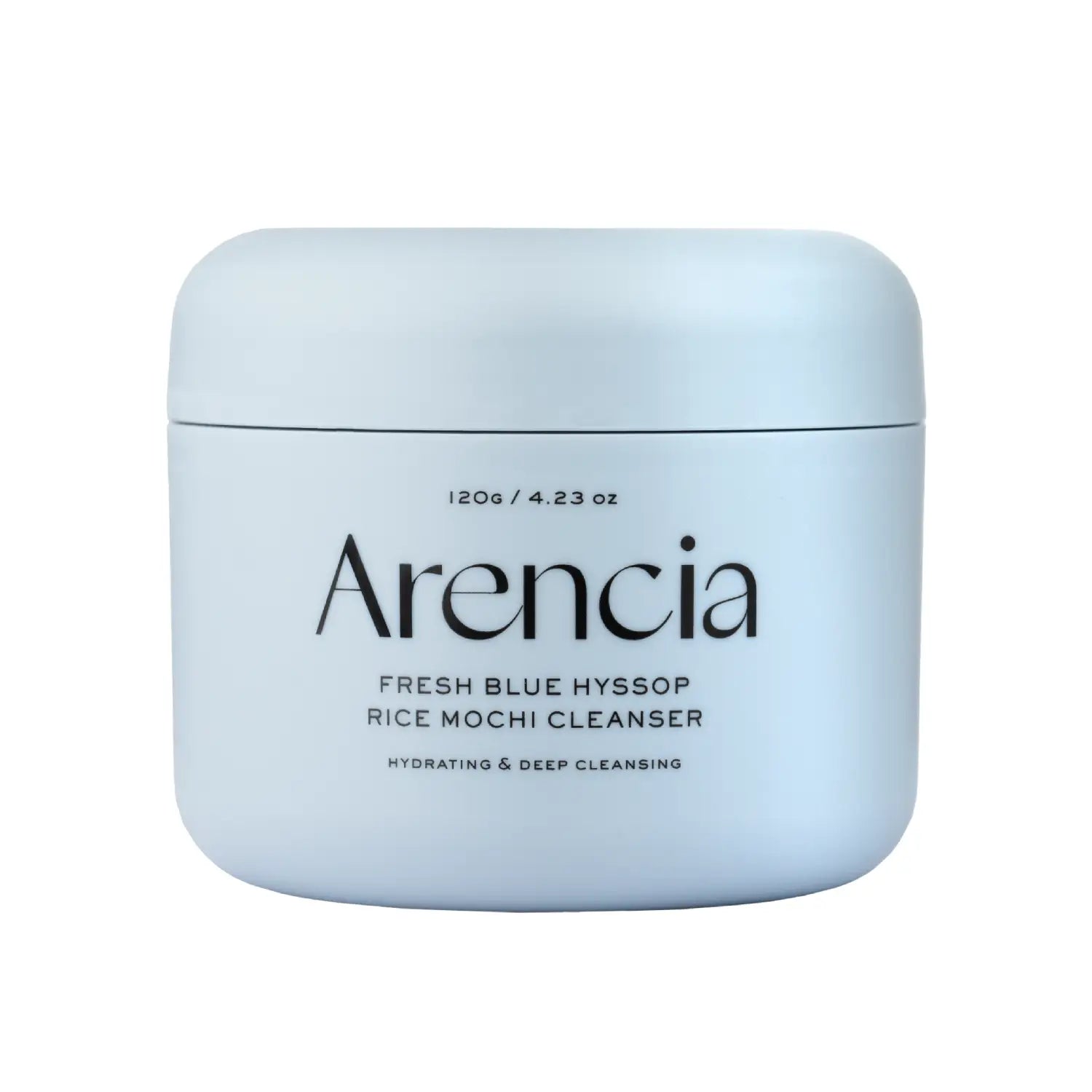 Arencia Fresh Blue Hyssop Rice Mochi Cleanser hydrating deep pore cleansing kaoline Korean skin care acne pimple blackheads oily skin K Beauty World