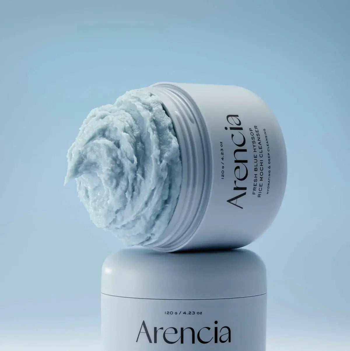 Arencia Fresh Blue Hyssop Rice Mochi Cleanser Viral Korean skin care product natural gentle facial cleanser K Beauty World