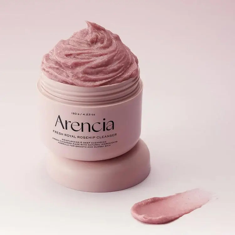Arencia Fresh Rosehip Rice Mochi Cleanser best selling viral Korean skincare for oily acne prone skin K Beauty World